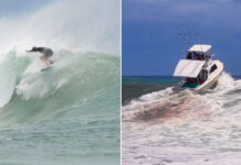 Jamie O’Brien (and a Boat) Charge Giant Ala Moana Bowls Surf