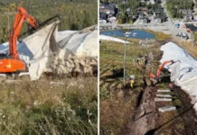 The Ski Resort That Pioneered Snow Storage Techniques Reveals Impressive Snow Pile